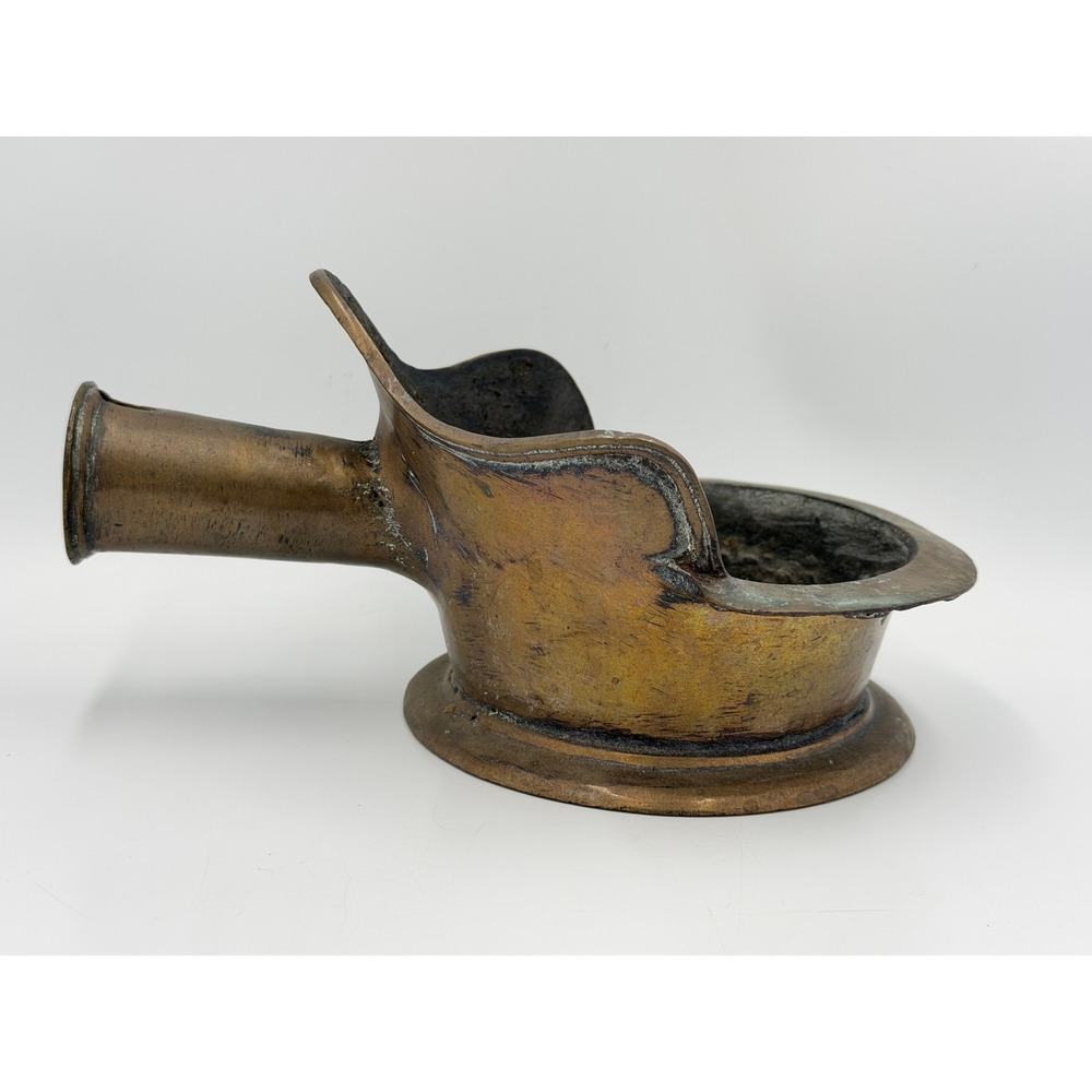 Vintage Chinese Brass Charcoal Silk Iron Missing Handle